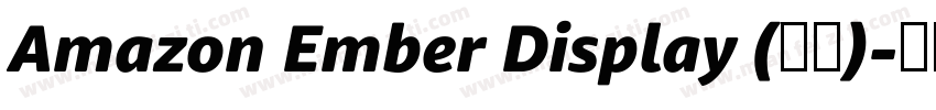 Amazon Ember Display (标题)字体转换